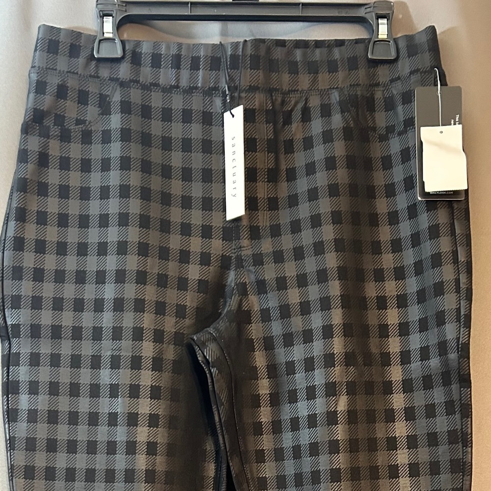 Sanctuary Black Checkered Pants